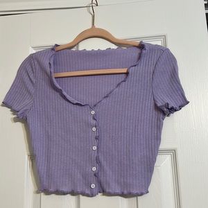 Purple Crop Top